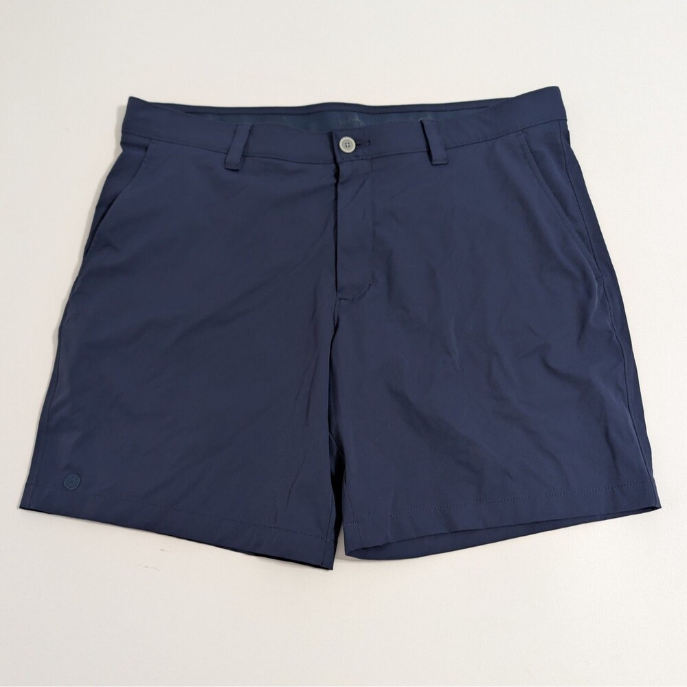 Southern Tide x Lilly Pulitzer Shorts Mens 38 Navy Blue Brrr Golf Performance